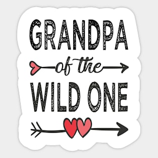 grandpa of the wild one grandpa Sticker